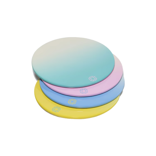 Baccarat - Octagone Coaster x 4 Pastel