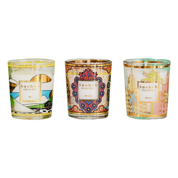 Baobab - Trio Travel Candles - Rio-Mexico-Miami