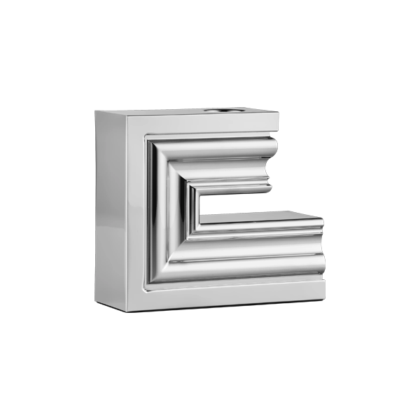 Christofle - Large Candle Holder Chrome Perspectives 1