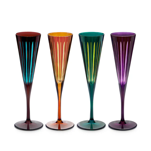 L'Objet - PRISM - Champagne Flute Set of 4