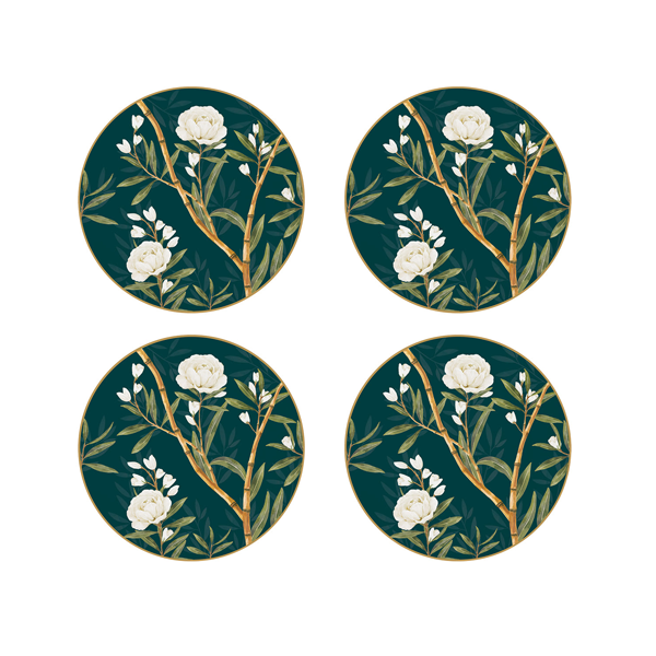 Pozzi Milano - Side Plates. Set of 4 - Royal Peonies