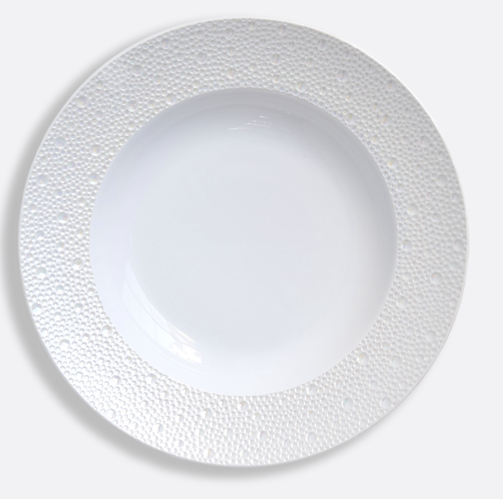 Bernardaud - Ecume Perle Rimmed Soup Bowl
