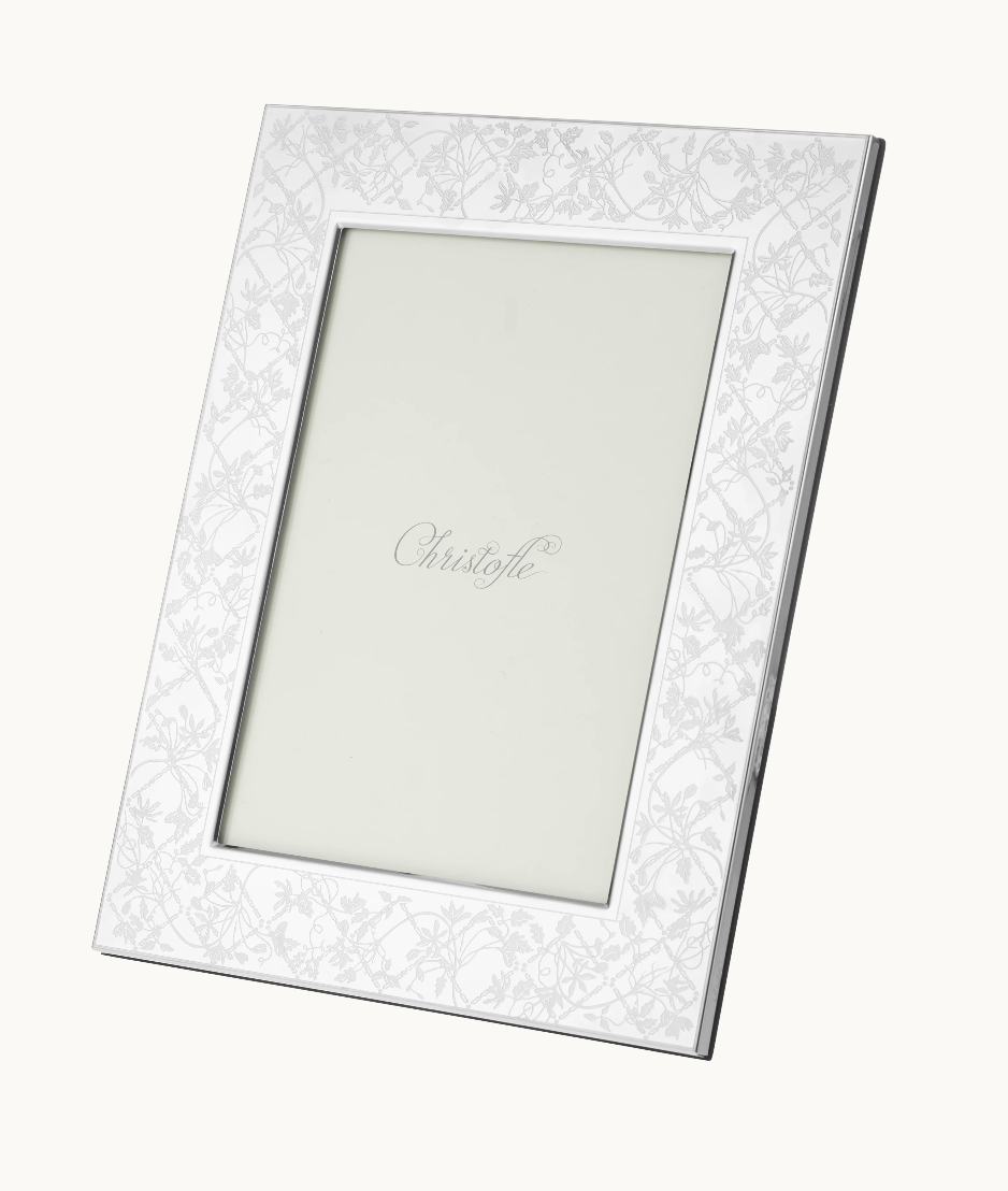 Christofle - Picture Frame 13x18cm Les Fables Stainless Steel