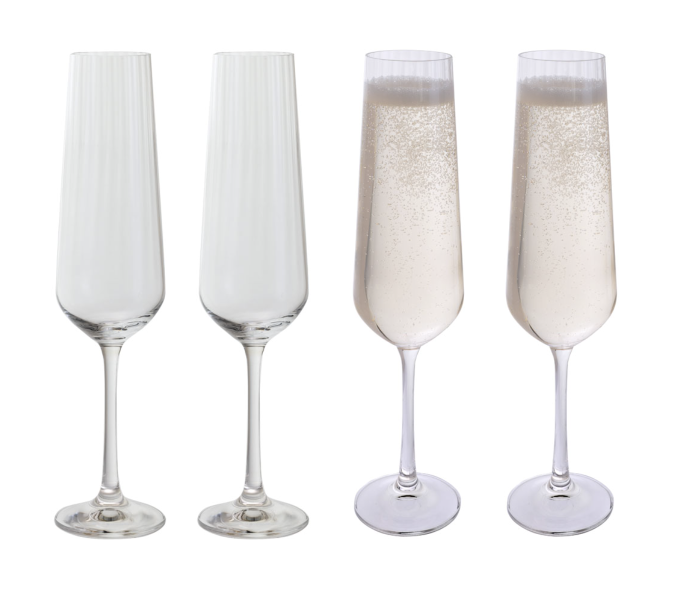 Dartington - Cheers! Optic Flute Four Pack