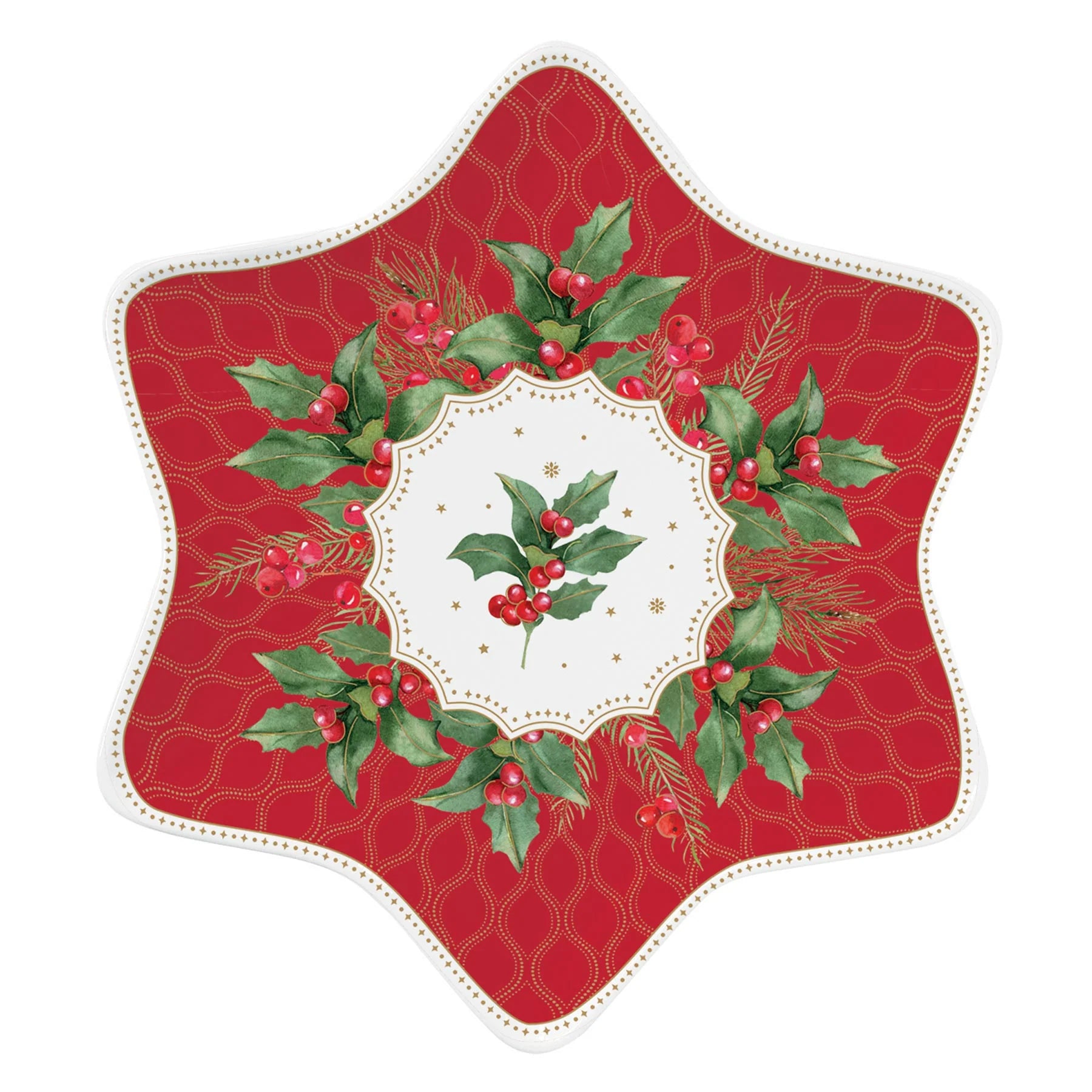 Pozzi Milano - Christmas Berries Plate Ø 22,5 cm