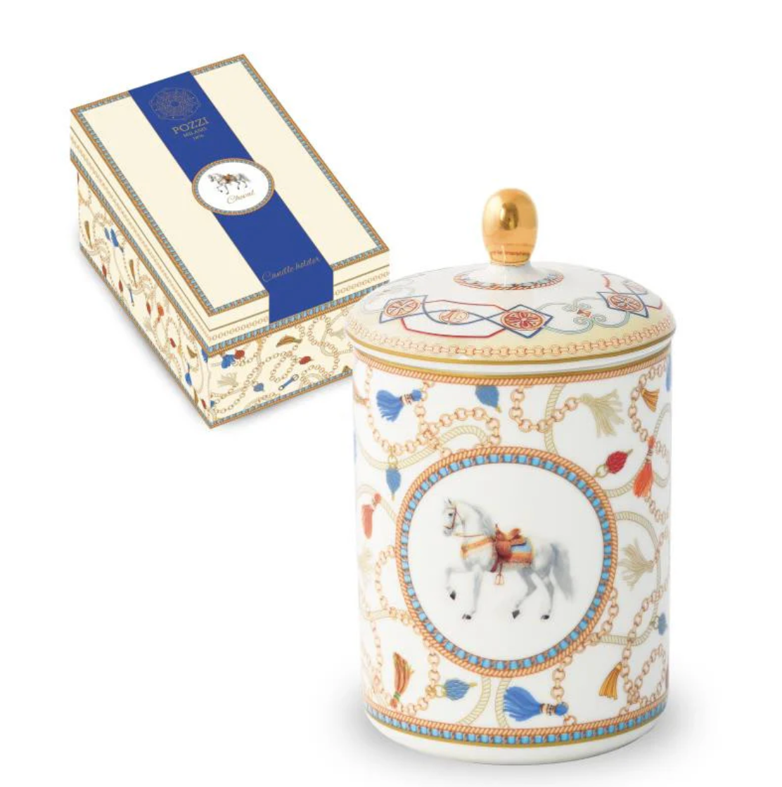 Pozzi Milano - Scented Candle in a Jar with Gift Box - Cheval