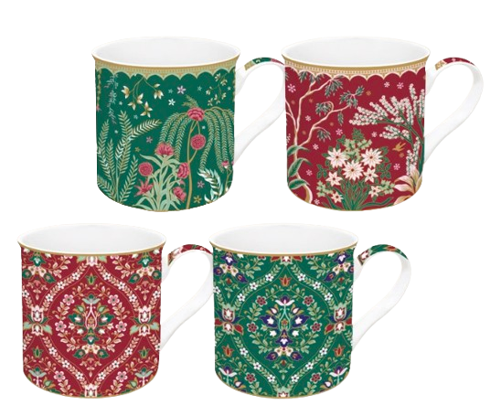 Pozzi Milano - Eclectic Chic Set Of 4 Mugs