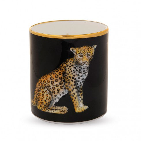 Halcyon Days - Leopard Black Filled Candle