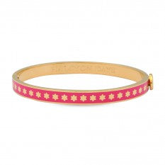 Halcyon Days - Skinny Star Bangle Hot Pink/Gold