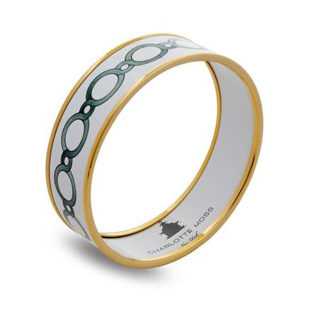 Halcyon Days - Art Deco Circles Bangle - Medium