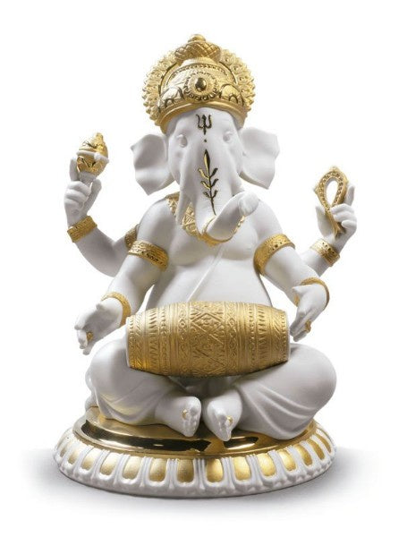 Lladro - Mridangam Ganesha