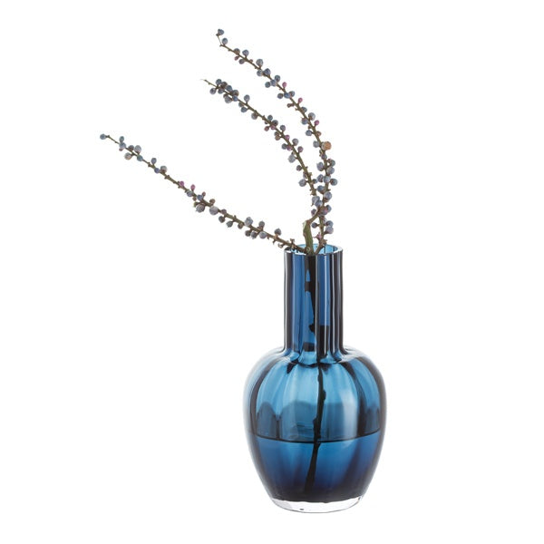Dartington - Little Treasures Ink Blue Optic Vase