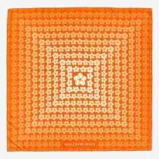 Halcyon Days - Tropical Fade, Silk Scarf 90x90cm Orange