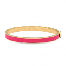 Halcyon Days - Skinny Plain Bangle Hot Pink/Gold