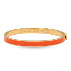 Halcyon Days - Skinny Plain Bangle Orange/Gold