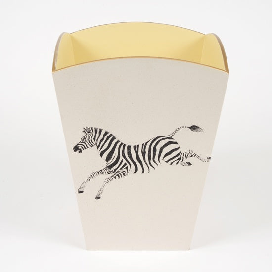 Halcyon Days - Square Wastepaper Bin Zebra Pearl