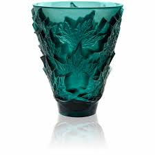 Lalique - Champs-Elysees Vase - Deep Green Small