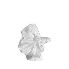 Lalique - Fighting Fish Figure Clear
