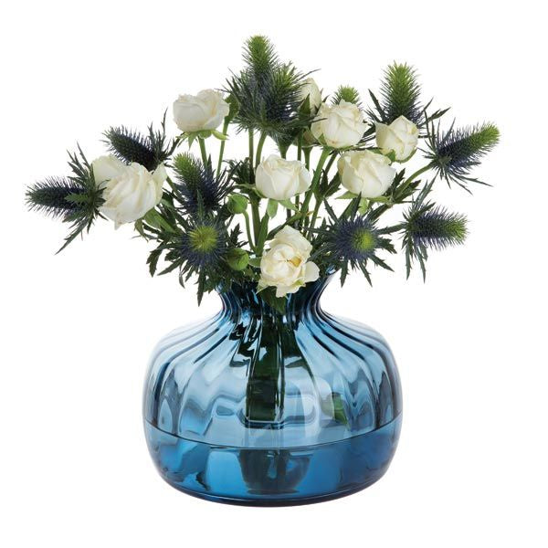 Dartington - Cushion Ink Blue Medium Vase