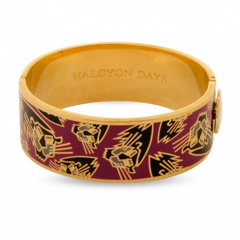 Halcyon Days - Panther Bangle Berry/Gold