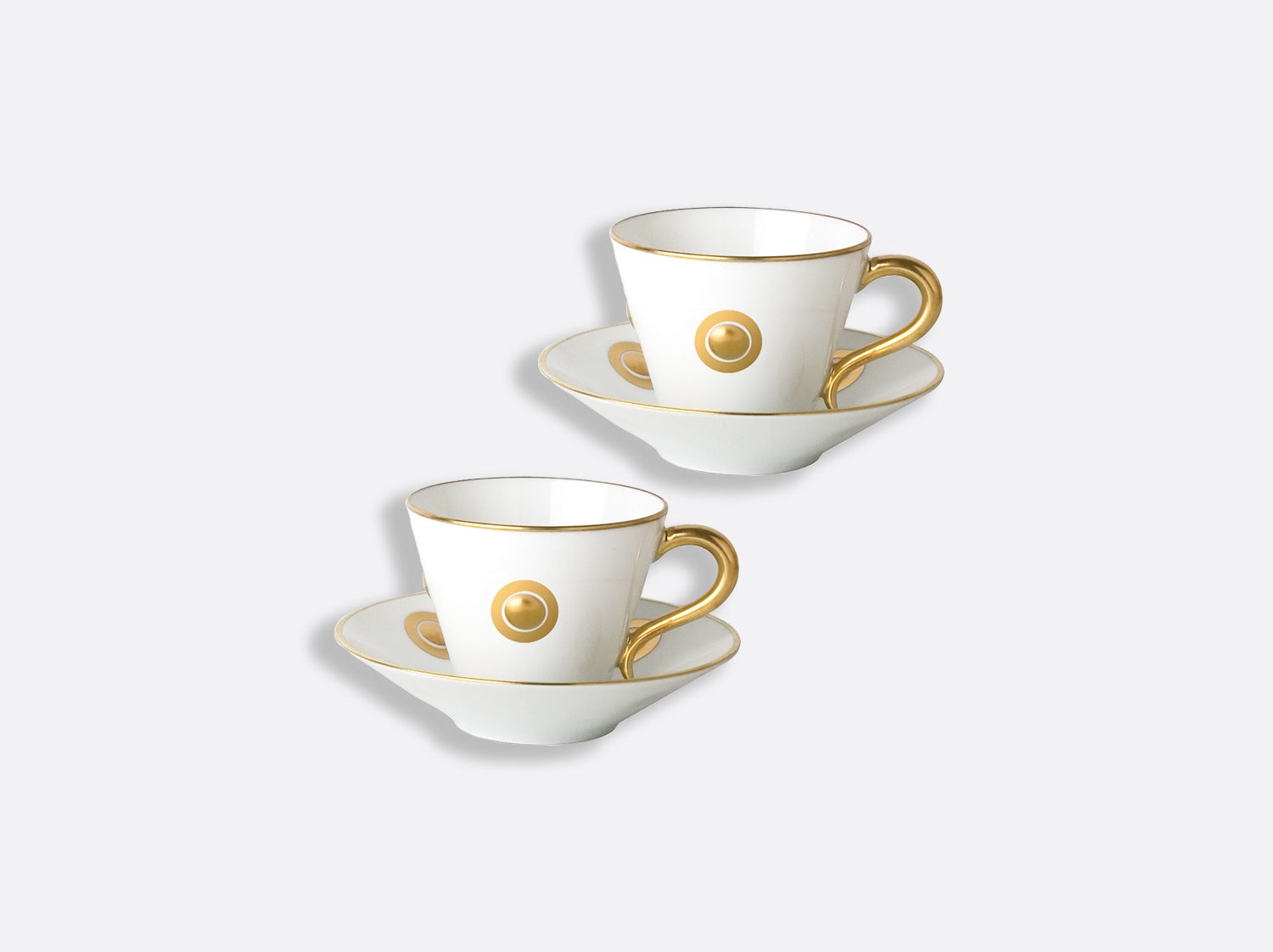 Bernardaud Ithaque Gift Box Two Cup Set Gold