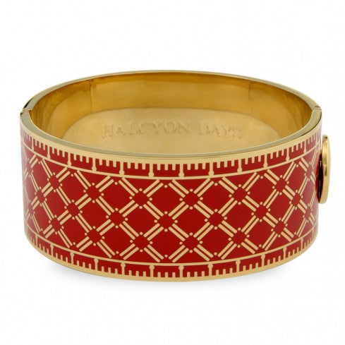 Halcyon Days - Harlequin Bangle Red/gold