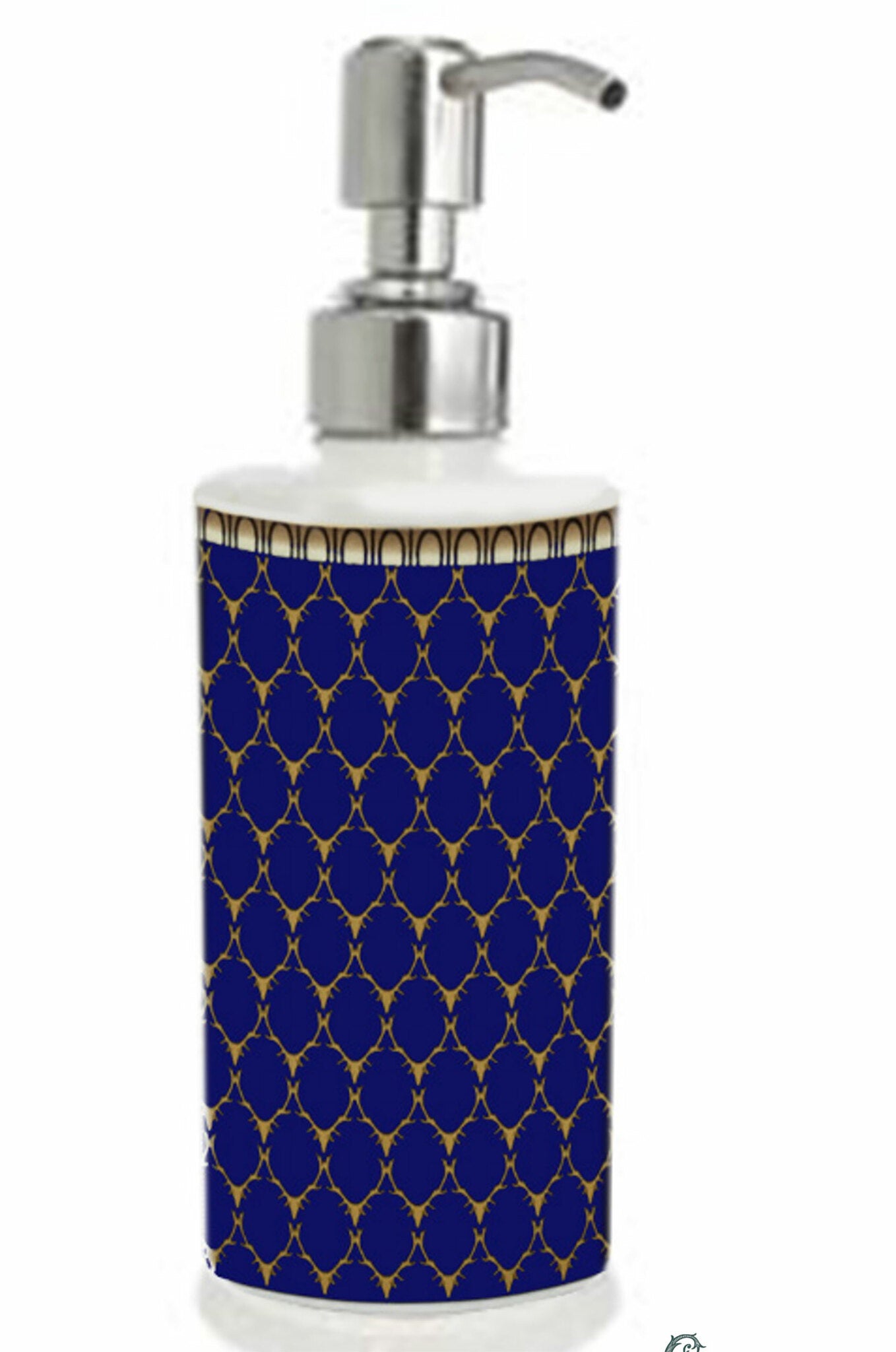 Halcyon Days - Dispenser - Antler Trellis Midnight Blue