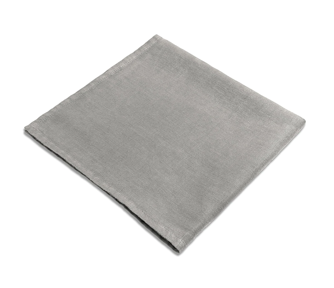 L'Objet - Linen Sateen Napkin 20x20" [s/4] - Grey