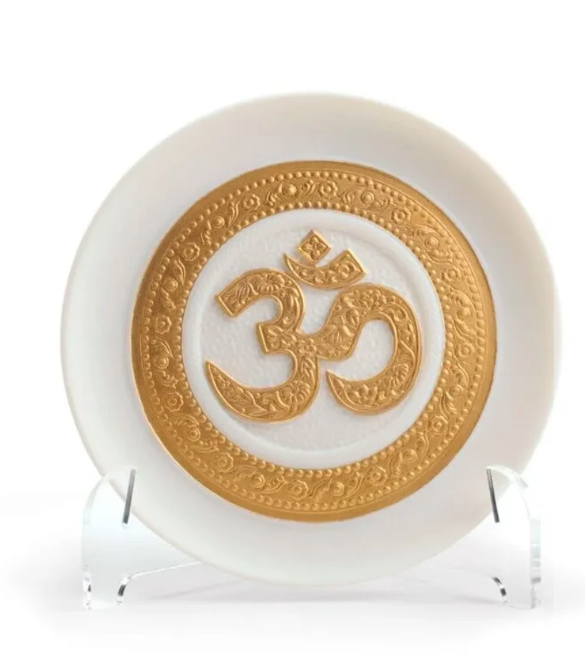 Lladro - Om Decorative Plate Golden Lustre