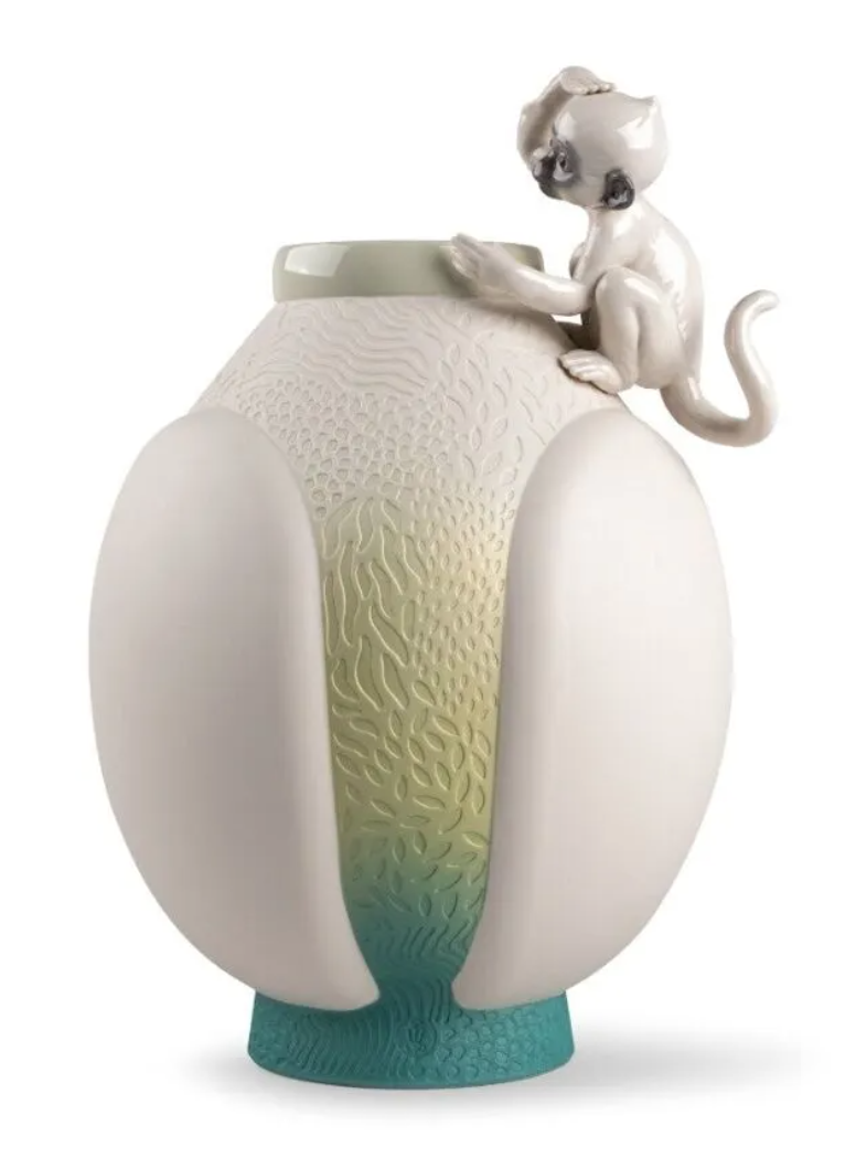 Lladro - Monkey Vase